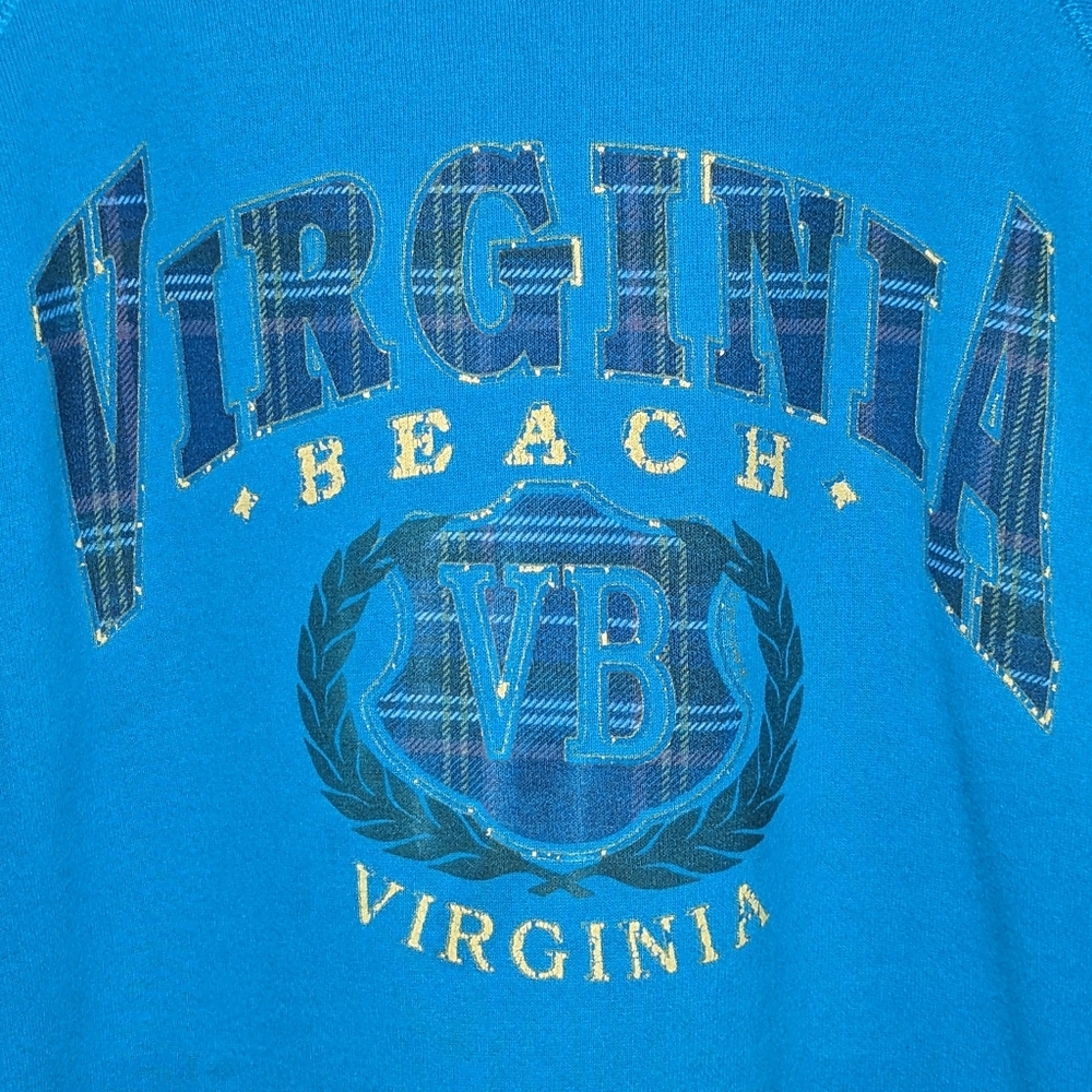 Vintage 90's Virginia Beach Fleece - Picture 4 of 4